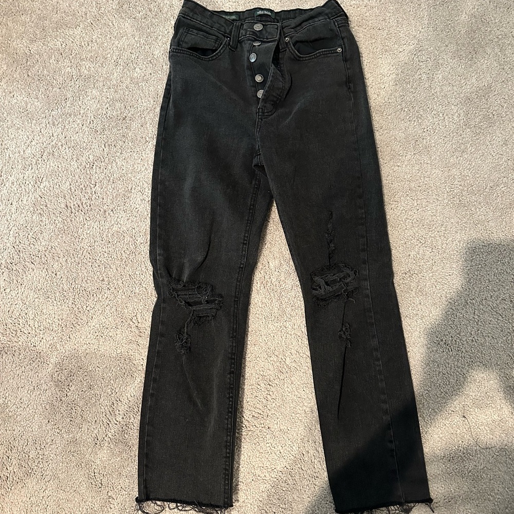 Target Black Super High-Rise Slim Straight Jeans Size 4